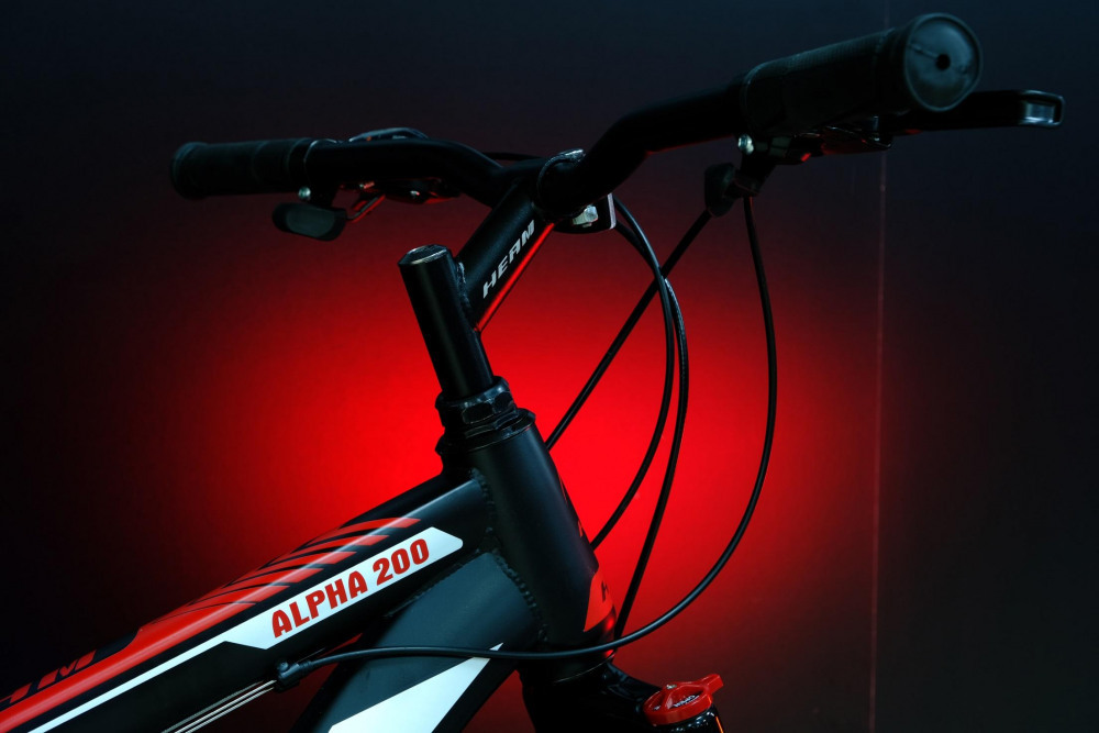 Heam Alpha 200 Матовый Чёрный/Красный рама 17 (на рост 155-173)