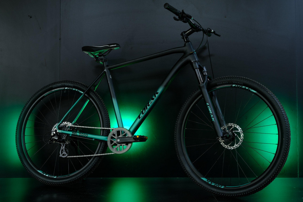 LORAK Sel 9000 8 sp Матовый Чёрный/Зелёный 23р (на рост 189-205)