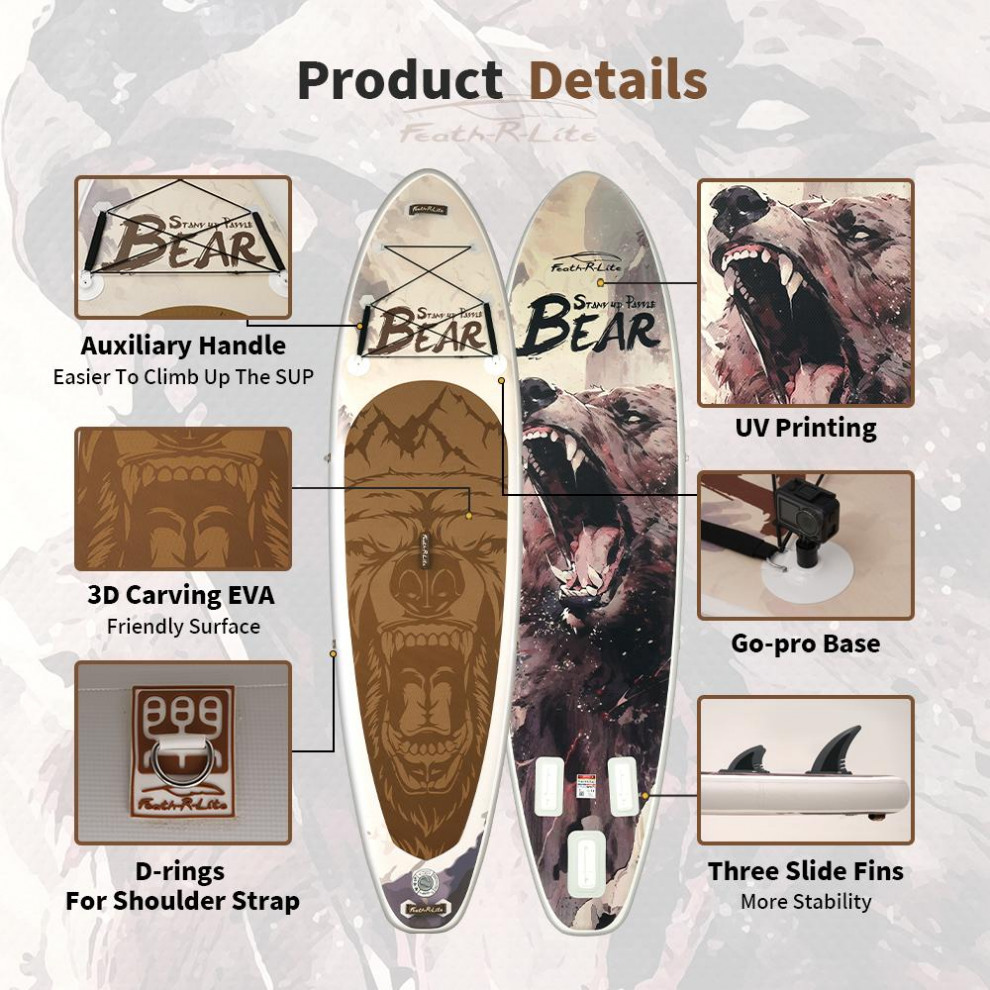 Сапборд SUPFR19H (350*90*15) Bear коричневый